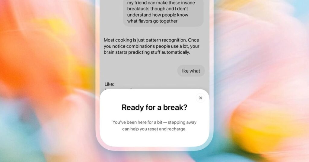ChatGPT will now remind teens to take breaks and give parents more controls