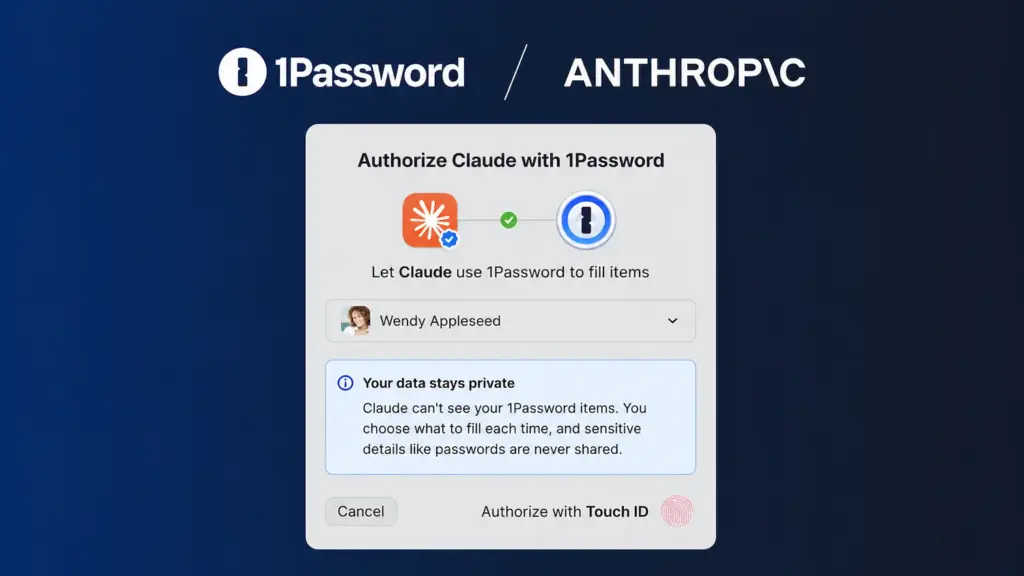 Claude can now sign into websites with 1Password without exposing your credentials