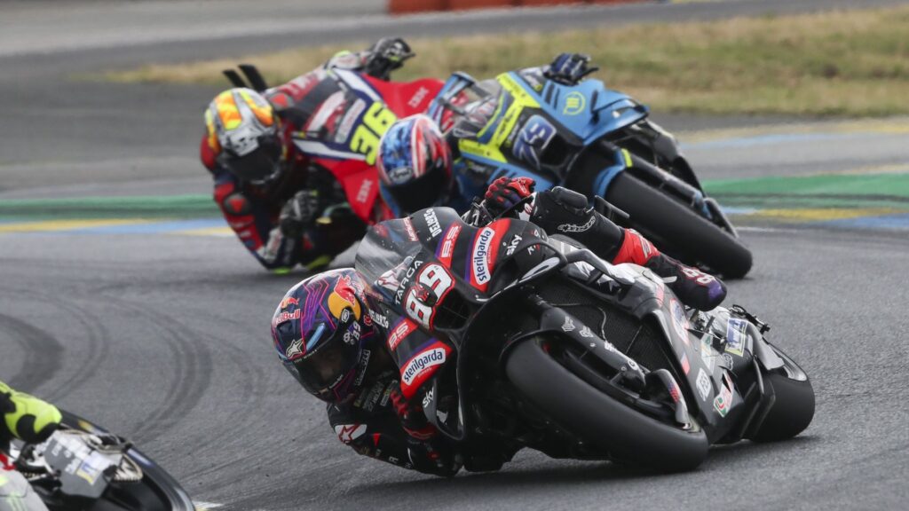 Aprilia Racing rider Jorge Martin in MotoGP 2026 action