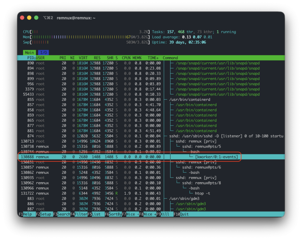 Linux Process Name Masquerading - SANS Internet Storm Center
