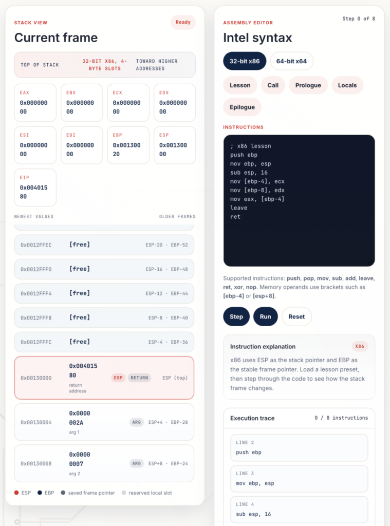 My Stack Simulator - SANS Internet Storm Center
