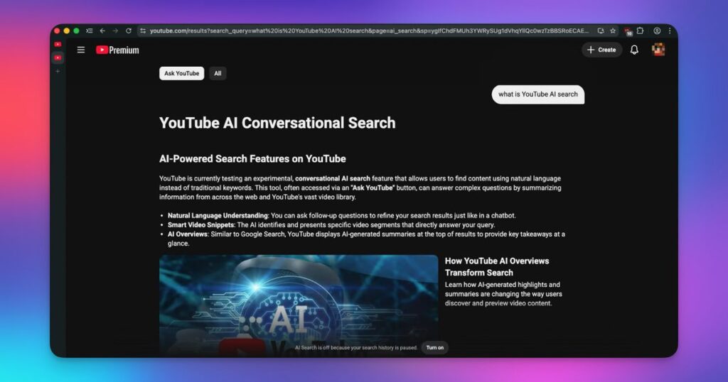 YouTube’s AI-powered search is rolling out in the US to find videos based on situations you describe